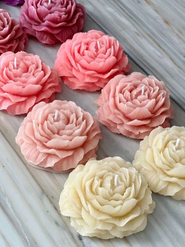 Peony Flower Scented Candle